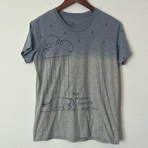 DISNEY Eeyore Winnie the Pooh Gray Short Sleeve T-Shirt